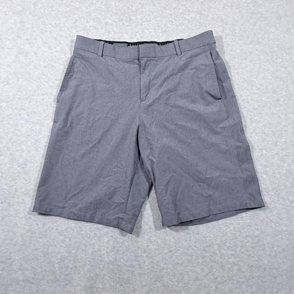 Nike Golf Shorts Mens 34 Gray Heathered Performance‎ Athletic 9.5 Inseam